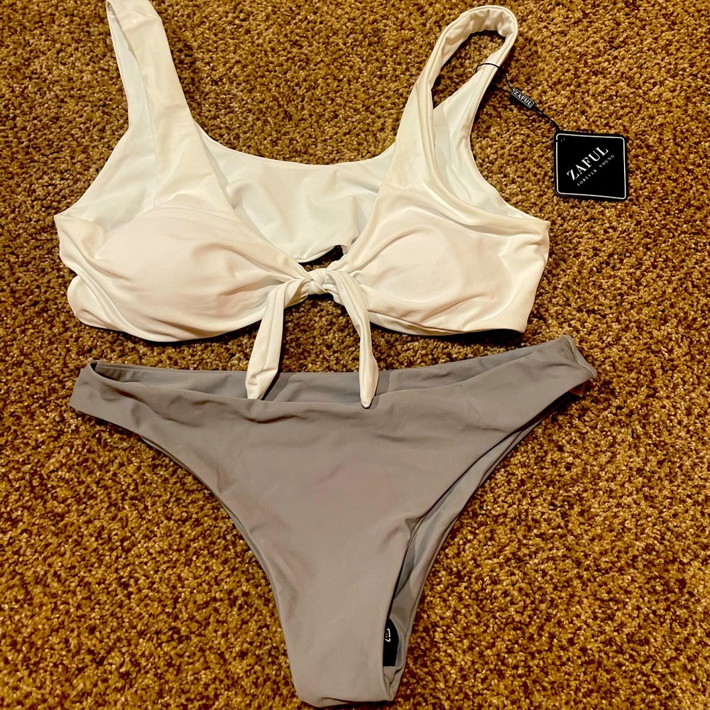 Bikini white and grey
